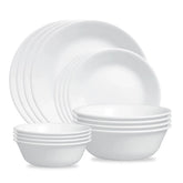 Corelle® Winter Frost White 16-piece Mugless Dinnerware Set, Service for 4
