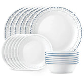 Corelle® Caspian Lace 18-piece Dinnerware Set, Service for 6
