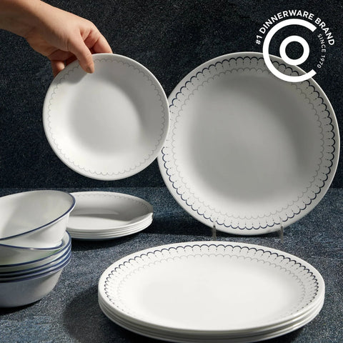 Corelle® Caspian Lace 18-piece Dinnerware Set, Service for 6