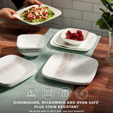Corelle® Square Wandering Grove 9" Salad Plate