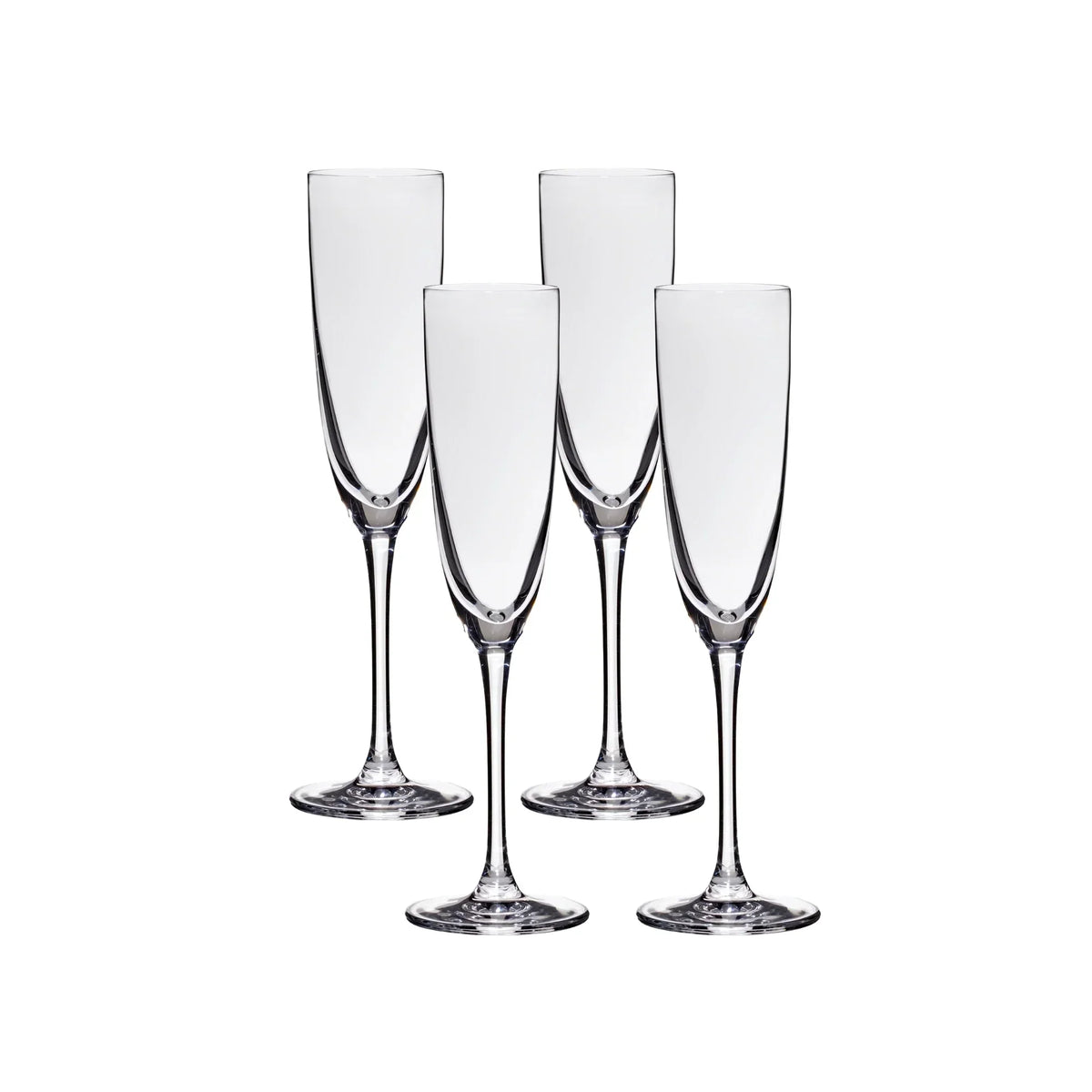 Lucaris Tokyo Temptation Champagne Glasses (4-Pieces), 5-ounce, Dishwasher Safe, Lead-free Crystalline